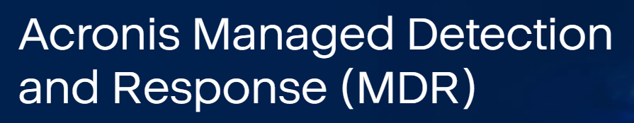 managed detection and response acronis