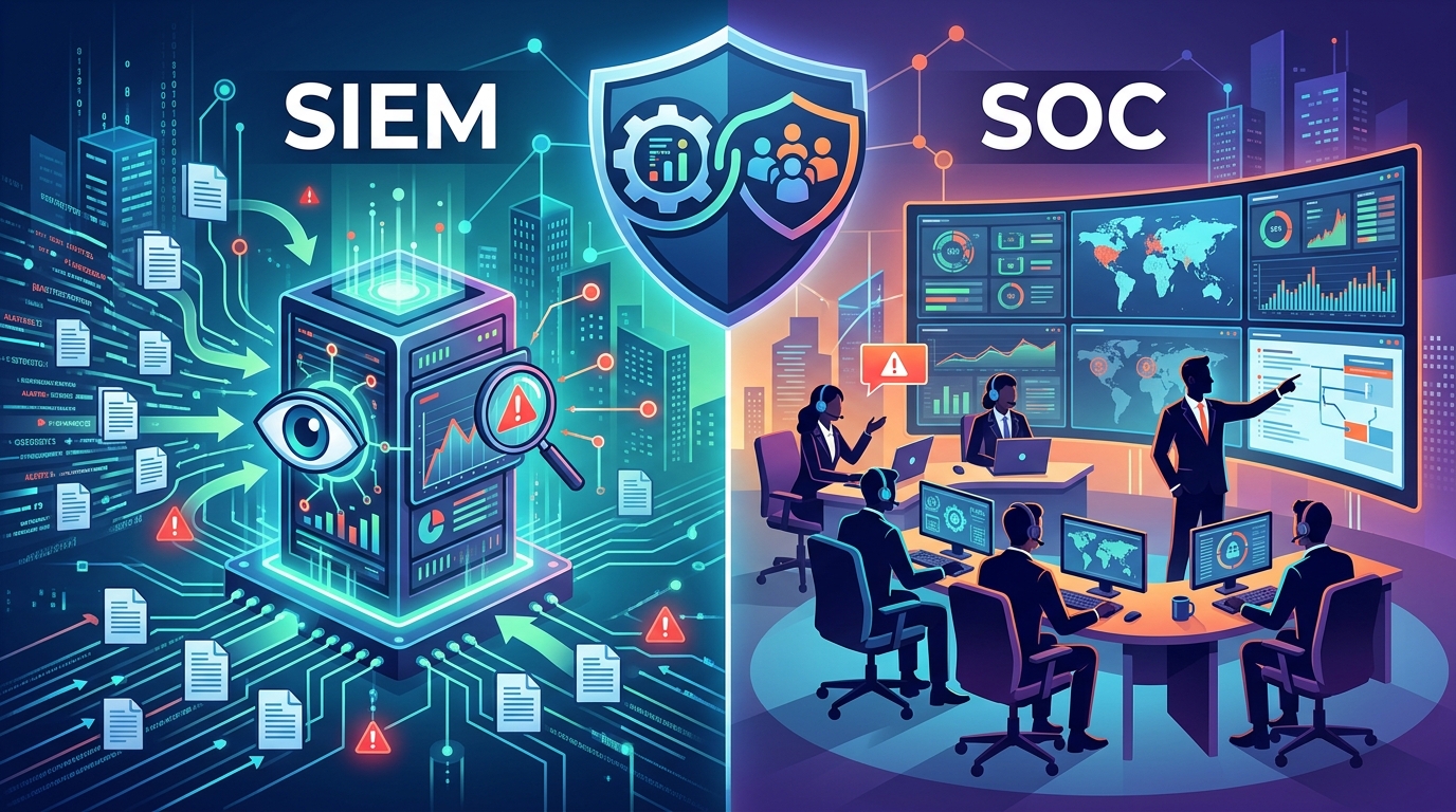 perbedaan siem vs soc